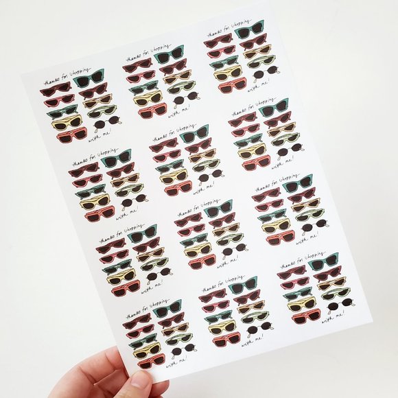 LB017 Summer Sunglasses Sticker [Price Firm] - Picture 4 of 7